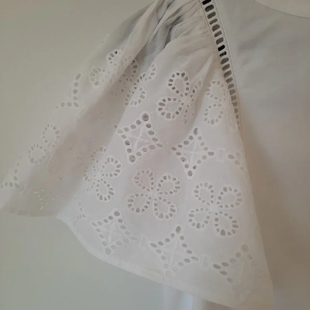 Banana Republic white short sleeve shirt XS - Picture 2 of 4